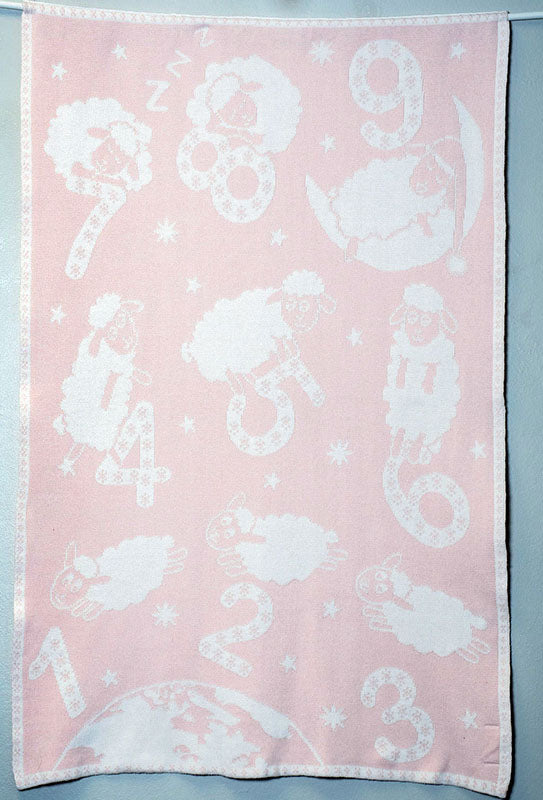 COUNTING SHEEP reversible baby blanket & wall hanging